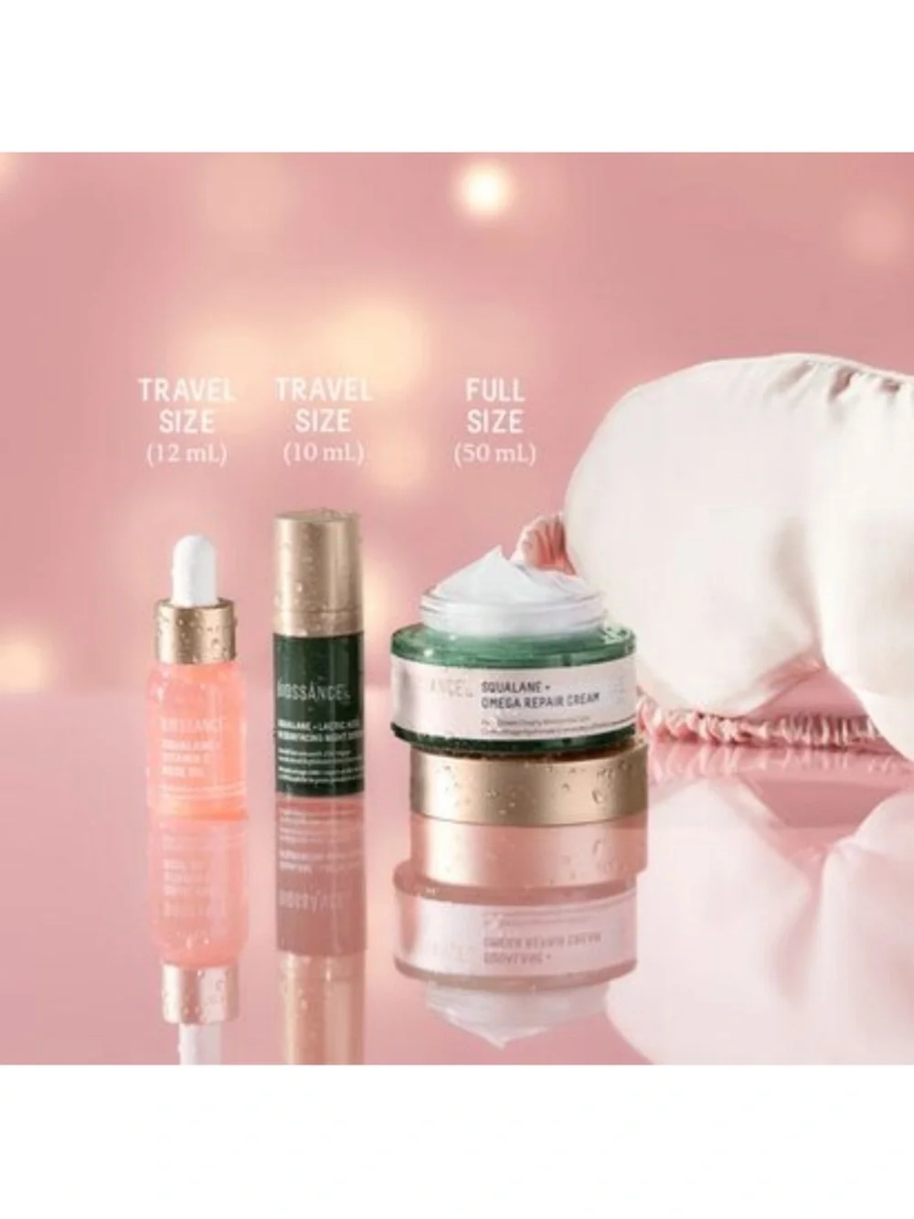Biossance Love, Joy + Bestsellers Set - Omega Cream, Rose Oil, Lactic Acid -NIB